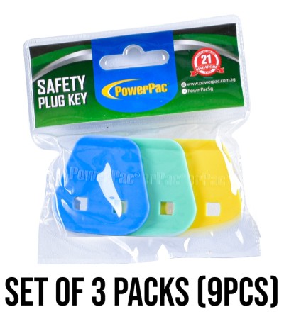 PowerPac 3X Socket Plug Key 2 Pin To 3 Pin UK / Child Baby Safety Singapore Sockets Plug Cover Protector (PK/317) PowerPac 3X Socket Plug Key 2 Pin To 3 Pin UK / Child Baby Safety Singapore Sockets Plug Cover Protector (PK/317)