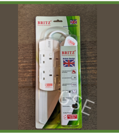带浪涌保护器的2路3米多电源延长插座插头2路3米Britz GSE 带浪涌保护器的2路3米多电源延长插座插头2路3米Britz GSE