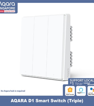 Aqara智能墙壁开关D1,支持苹果HomeKit、Alexa、谷歌(照明开关) Aqara智能墙壁开关D1,支持苹果HomeKit、Alexa、谷歌(照明开关)