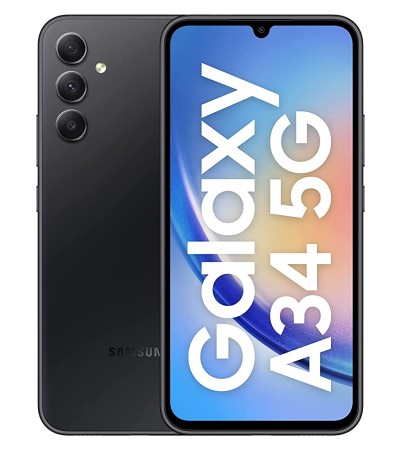 2023 Model | Samsung Galaxy A34 (5G) |(8GB 128GB) | Local Set 1 Year Samsung Warranty | FREE 25W PD Adapter & Clear Case