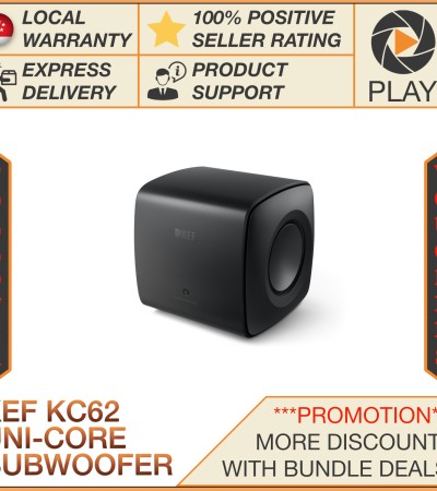 KEF KC62 Force Cancelling Uni-Core Subwoofer KEF KC62 Force Cancelling Uni-Core Subwoofer